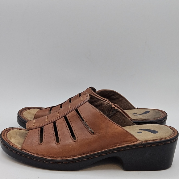 Dr Scholls Michelle 1.75" heel slipon open toe sandals size 7 - Picture 3 of 16